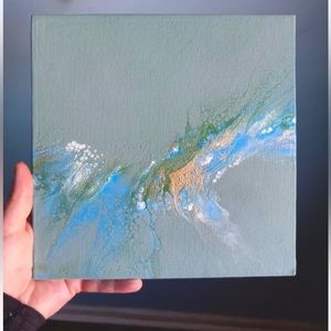 Dutch Paint Pour Painting